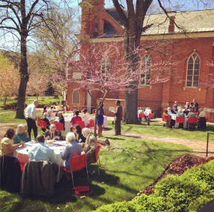 April 17th brought near perfect weather for a Sunday afternoon garden party at St. Mary's Spiritual Center.