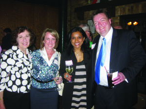 Kathleen meets with people and promotes IVC at a Jesuit Partnership event.