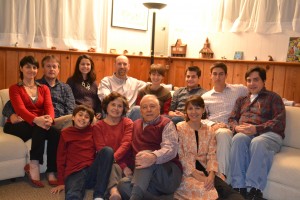 The Turina family enjoys Thanksgiving in Eliana and Pedro's home this year.